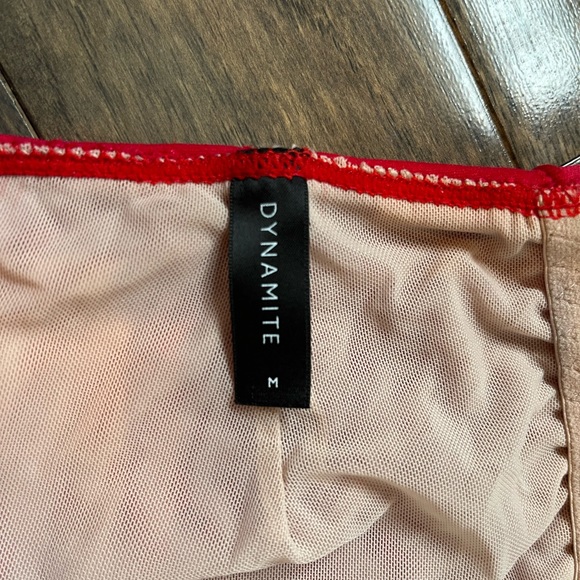 Dynamite Red lace bandeau top - Picture 3 of 3